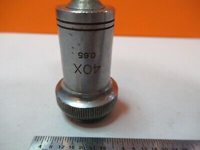 VINTAGE OBJECTIVE PROPPER 40X OPTICS MICROSCOPE PART AS PICTURED &7B-B-137