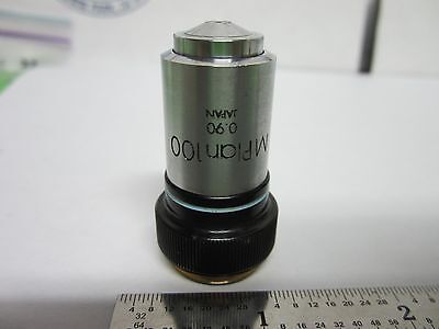 MICROSCOPE OBJECTIVE OLYMPUS MPLAN 100X OPTICS BIN#5K-H-23