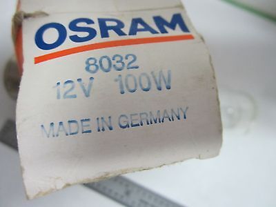 MICROSCOPE PART LAMP BULB ZEISS OSRAM 12V 100W 8032 SPARE AS IS BIN#S2-10