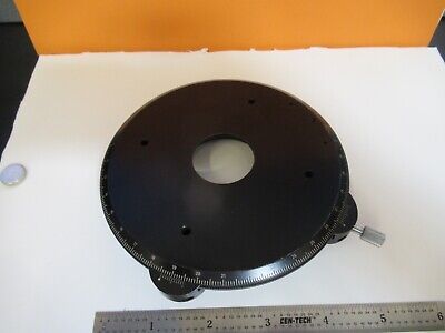 CARL ZEISS GERMANY POLARIZER STAGE TABLE MICROSCOPE PART AS PICTURED &1E-C-53