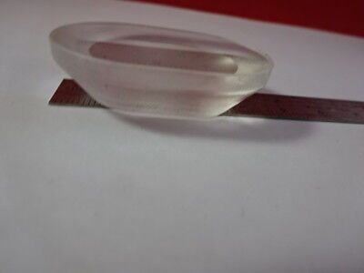 OPTICAL OVAL GLASS PRE-FORM POLISHED FACE MIL SPEC USA OPTICS AS PICTURED &94-72