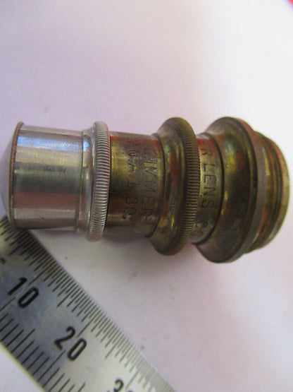 ANTIQUE BRASS SPENCER 1.8mm OBJECTIVE MICROSCOPE PART AS PICTURED &H9-B-41