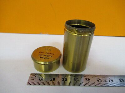 OTTO SEIBERT GERMANY EMPTY BRASS OBJECTIVE CAN 60X MICROSCOPE PART  &H1-B-06