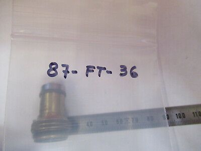 ANTIQUE BRASS LEITZ "3" GERMANY OBJECTIVE MICROSCOPE PART AS PICTURED &87-FT-36