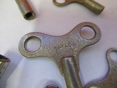 ANTIQUE LOT KEYS for  CLOCKS & MICROSCOPE CABINETS AS PICTURED #W8-FT-11