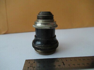 ANTIQUE BRASS BECK LONDON OBJECTIVE LENS MICROSCOPE PART AS PICTURED #F3-A-13