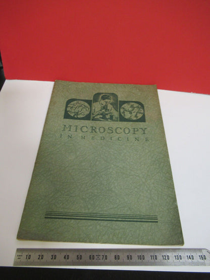 MEDICINE BOOKLET 1937 ANTIQUE MICROSCOPE PART AS PICTURED Y4-A-28