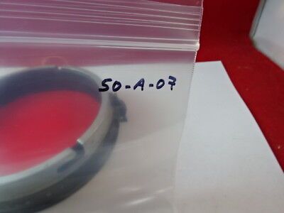 OPTICAL MOUNTED A-RED FILTER GLASS EASTMAN KODAK OPTICS AS IS #50-A-07