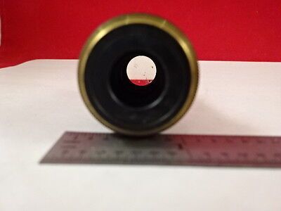 FOR PARTS MICROSCOPE PART OLYMPUS OBJECTIVE PLAN 10X N OPTICS AS IS BIN#S4-A-04