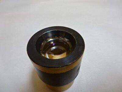 MICROSCOPE PART BRASS MOUNTED LENS 625580 MAG 18.5X OPTICS AS IS &8C-FT-09