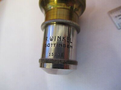 R. WINKEL GOTTINGEN GERMANY OBJECTIVE APO 7mm LENS MICROSCOPE PART  &H1-B-12