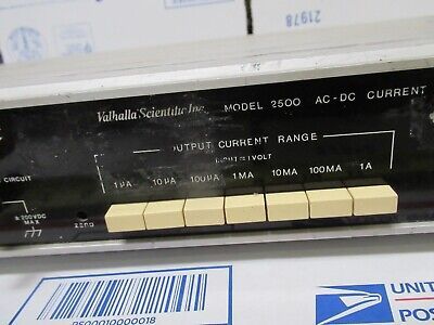 VALHALLA SCIENTIFIC MODEL 2500 AC-DC STROMKALIBRATOR WIE ABGEBILDET #TC-2