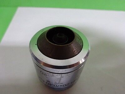 MICROSCOPE PART REICHERT POLYVAR OBJECTIVE DIC IK FLUOR 20X OPTICS AS IS #AI-21