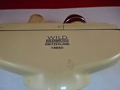 MICROSCOPE PART WILD SWISS BINOCULAR HEAD OPTICS #21-A-06