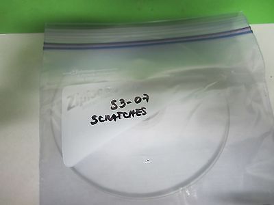 OPTICAL MIL SPEC BI CONVEX lens [some scratches] LASER OPTICS AS IS BIN#S3-07