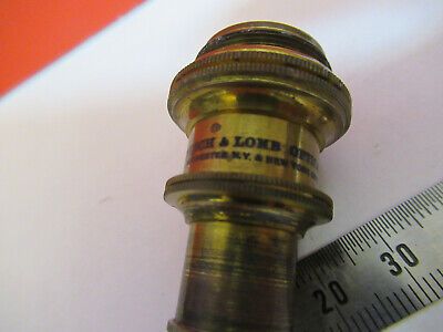 ANTIQUE BAUSCH LOMB "1/12" OBJECTIVE LENS MICROSCOPE PART AS PICTURED #aB7-A-21