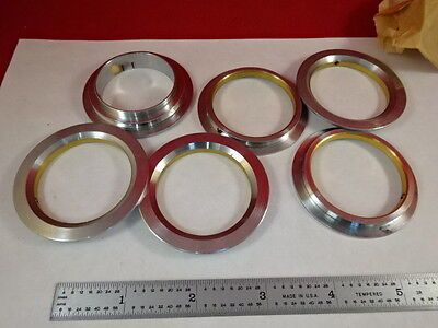 MICROSCOPE PART LOT BRASS RINGS  #P1-C-22