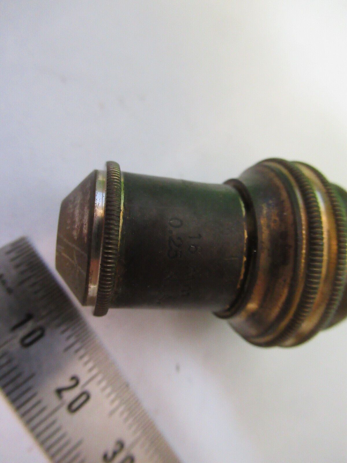 ANTIQUE BAUSCH LOMB BRASS OBJECTIVE 16mm MICROSCOPE PART AS PICTURED #R9-B-18