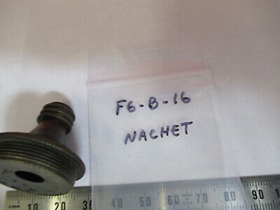 ANTIQUE BRASS NACHET OBJECTIVE FRANCE MICROSCOPE PART AS PICTURED &F6-B-16