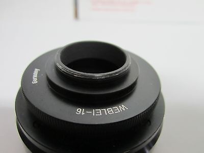 MICROSCOPE PART CAMERA ADAPTER WEBLEI-16 NOVOFLEX GERMANY OPTICS BIN#Q8-10