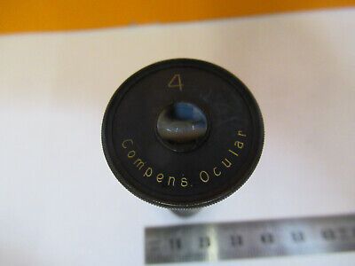 ERNST LEITZ ANTIQUE GERMANY EYEPIECE "4" MICROSCOPE PART AS PICTURED &H1-B-21