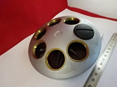 LEICA DMR SEVEN POSITION OBJECTIVE NOSEPIECE MICROSCOPE PART OPTICS AS IS &98-53