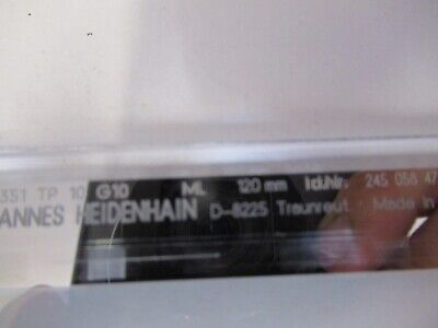 HEIDENHAIN GERMANY 120mm optical SCALE MICROSCOPE PART AS PICTURED &4T-A-22