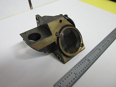 OPTICAL MICROSCOPE LEITZ BRASS MOUNTED BEAM SPLITTER OPTICS AS IS BIN#J4-13