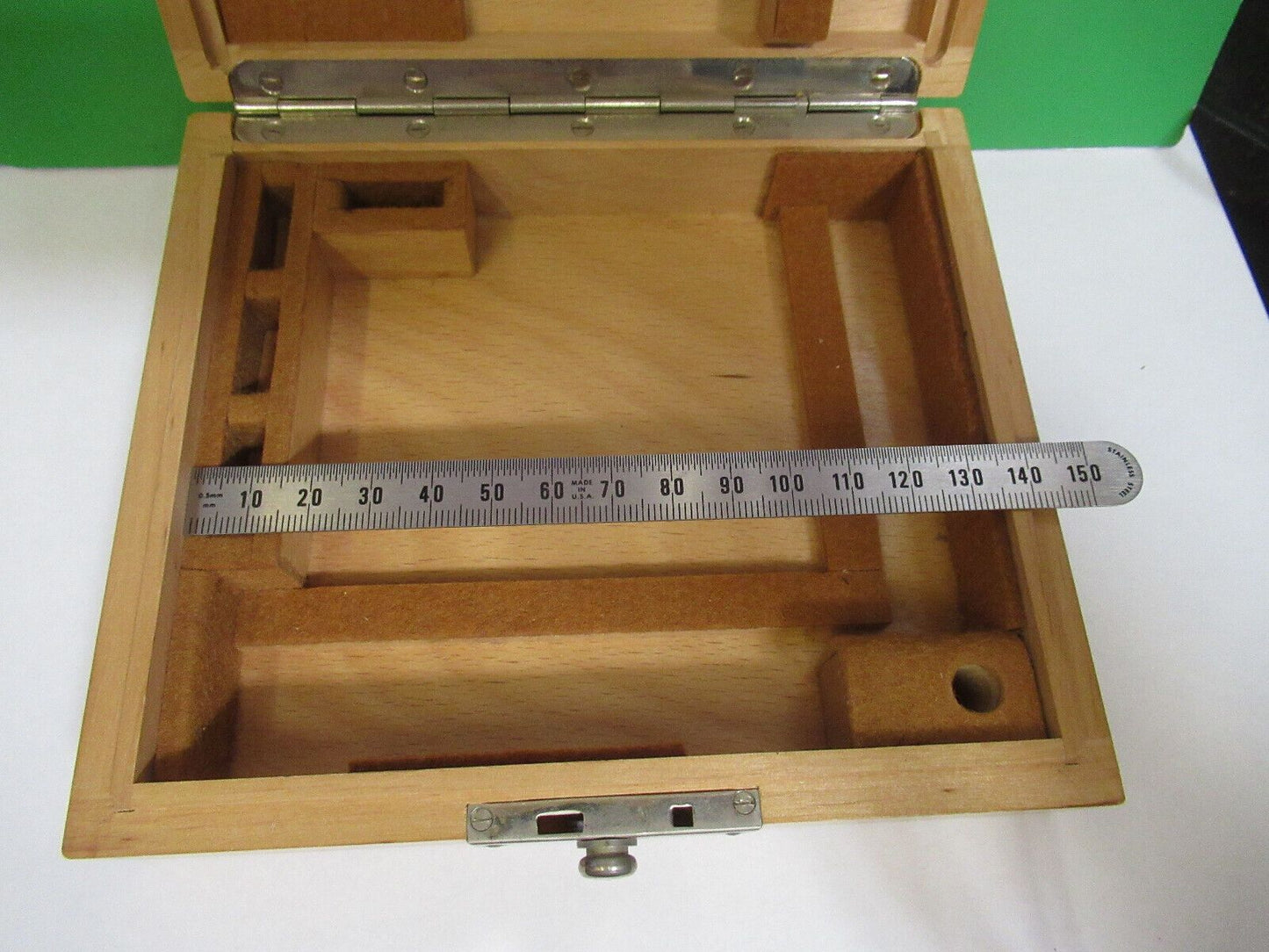 ANTIQUE EMPTY WOOD BOX ERNST LEITZ GERMANY MICROSCOPE PART AS PICTURED #H3-A-35