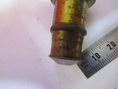 ANTIQUE BRASS SPENCER 44X OBJECTIVE MICROSCOPE PART AS PICTURED &S9-A-60