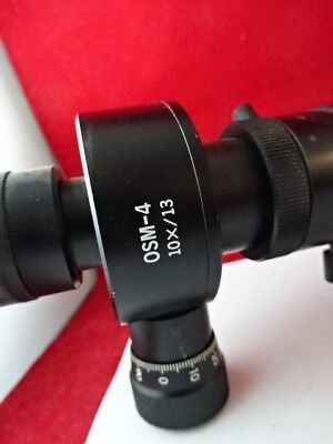 OLYMPUS JAPAN 0SM-4 10x/13 MICROSCOPE OPTICS METALLOGRAPH INSPECTION AS IS 87-14