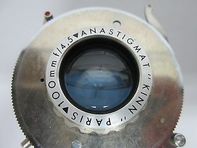 OPTICAL VINTAGE CAMERA SHUTTER + LENS KINN PARIS FRANCE OPTICS  BIN#P2-A-06