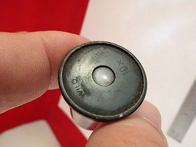 VINTAGE MICROSCOPE PART WILD SWISS EYEPIECE OCULAR 10x OPTICS AS IS #21-A-18