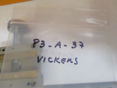 VICKERS UK ENGLAND CONDENSER STAGE DOVETAIL MICROSCOPE PART AS PICTURED P3-A-37