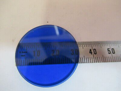 BAUSCH LOMB BLUE GLASS FILTER ANTIQUE MICROSCOPE PART AS PICTURED &P2-A-08