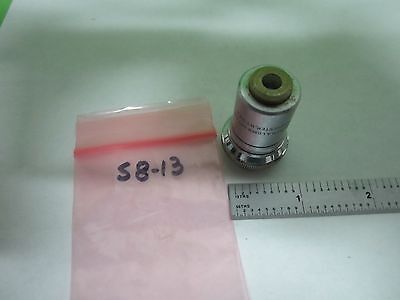 MICROSCOPE PART OBJECTIVE BAUSCH LOMB  20X OPTICS BIN#S8-13