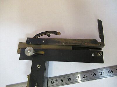 ANTIQUE RARE KREMP WETZLAR STAGE XY CLIPS MICROSCOPE PART AS PICTURED #P4-B-60