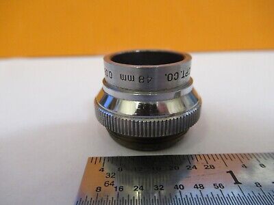 BAUSCH LOMB 48mm OBJECTIVE MICROSCOPE PART OPTICS AS PICTURED &85-B-64