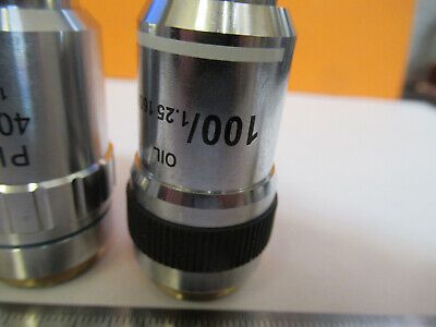 lot 3 ea assorted 4x 40x 100x /160 OBJECTIVE MICROSCOPE PART AS PICTURED R7-A-62