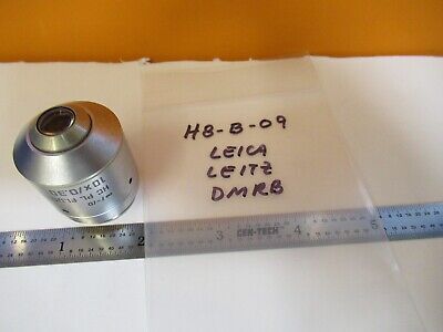 LEITZ LEICA OBJECTIVE HC PL 10X FLUOTAR OPTICS MICROSCOPE PART AS PIC &H8-B-09