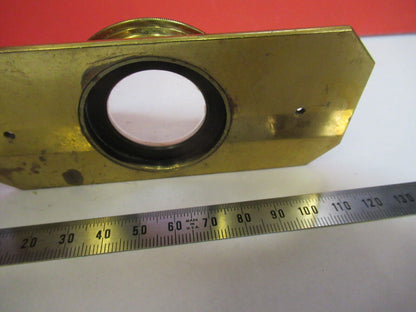 ANTIQUE BRASS COMPRESSORIUM  SLIDE UK MICROSCOPE PART AS PICTURED &S9-A-64