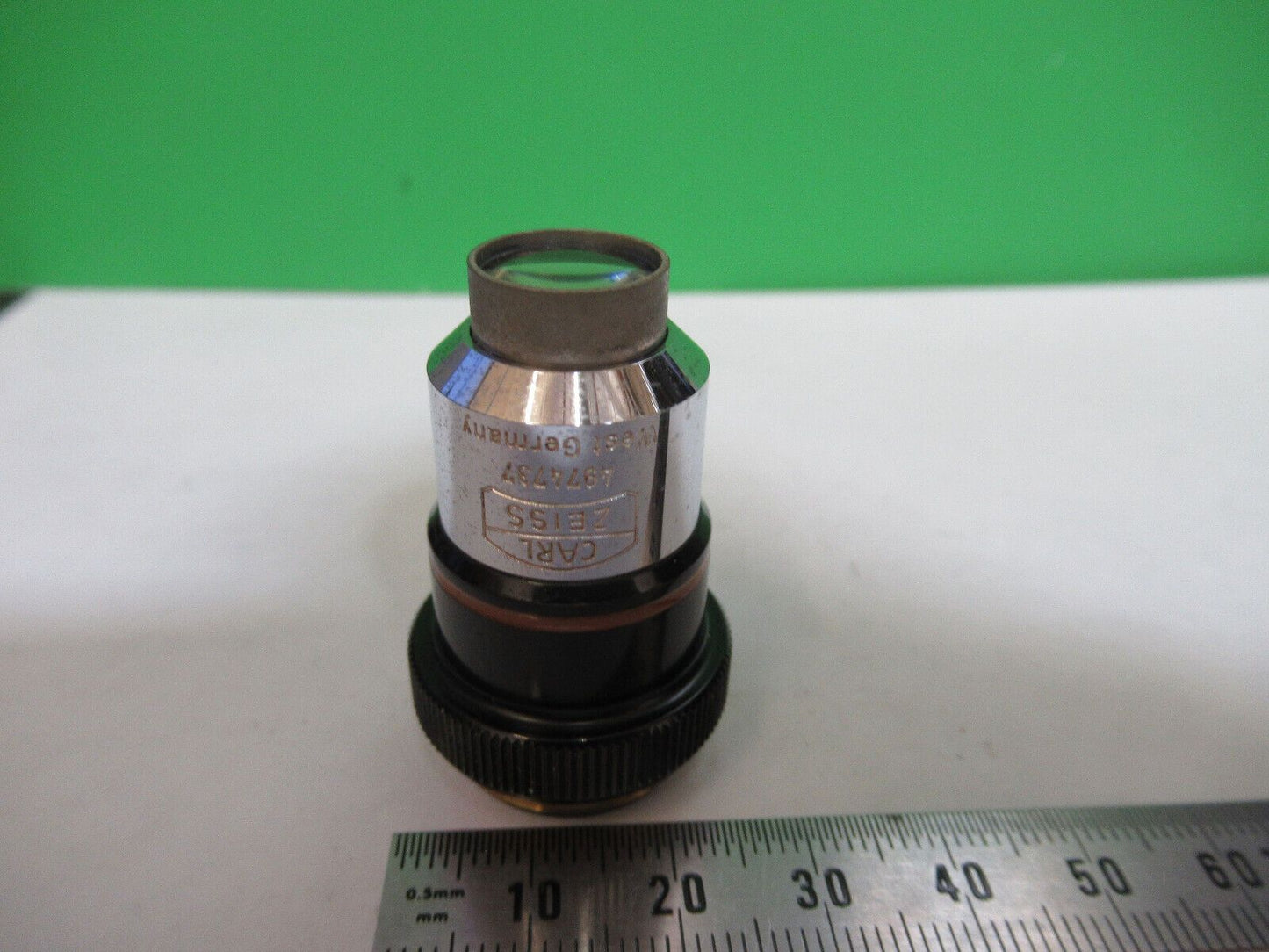 CARL ZEISS 2.5X /160 LENS OBJECTIVE OPTICS MICROSCOPE PART AS PICTURED &G7-A-16