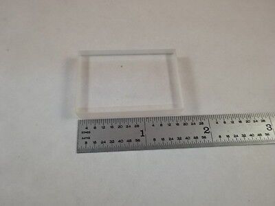 OPTICAL FUSED SILICA GLASS SLAB OPTICS AS IS #M2-B-17