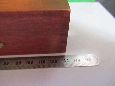 EMPTY WOOD BOX for SLIDE BAUSCH LOMB MICROSCOPE PART AS PICTURED R9-A-69