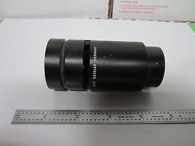 MICROSCOPE PART TUBUS + LENS LEITZ WETZLAR GERMANY BIN#47-07