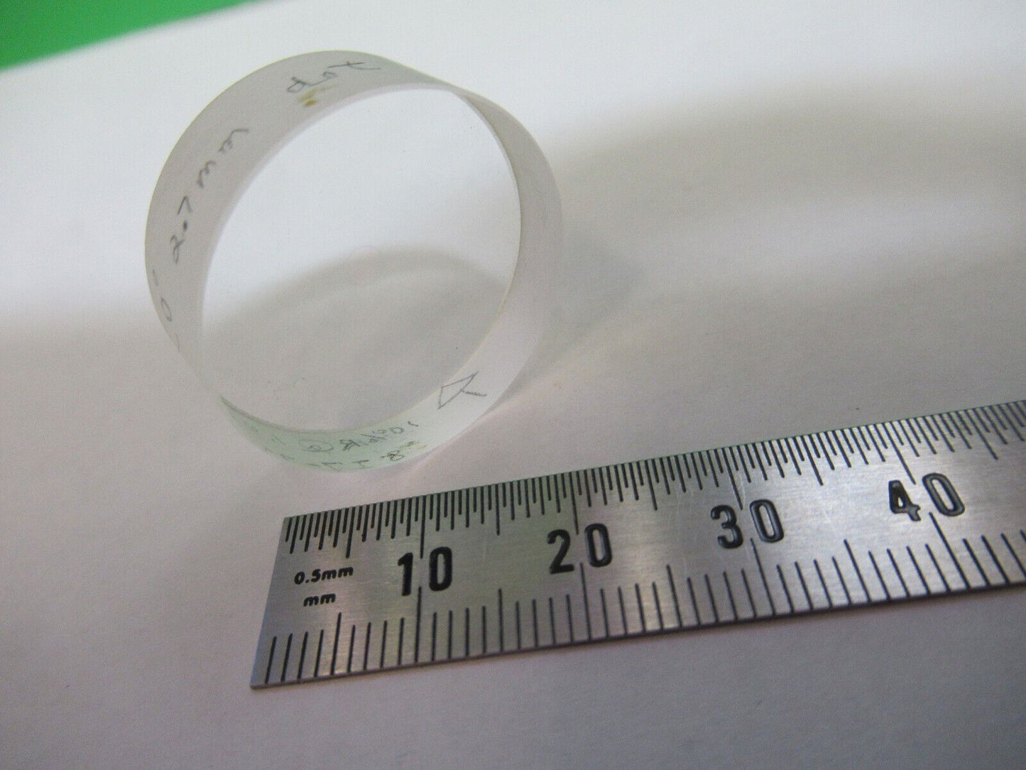 OPTICAL LENS COATED  1" DIAMETER .375" THICK LASER OPTICS AS PICTURED &Q5-B-02