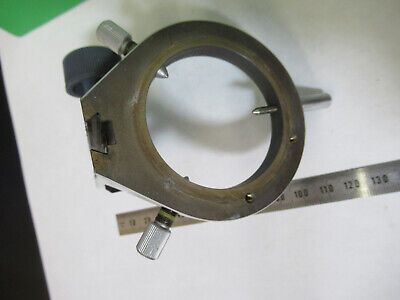 ZEISS GERMANY  BRASS CONDENSER HOLDER MICROSCOPE PART AS PICTURED &A9-B-41