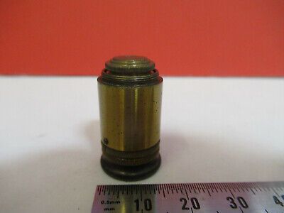 ANTIQUE BRASS NACHET OBJECTIVE FRANCE MICROSCOPE PART AS PICTURED &F6-B-18