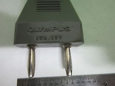 MICROSCOPE PART OLYMPUS JAPAN CONNECTOR ADAPTER LAMP ILLUMINATOR AS IS BIN#V2-15