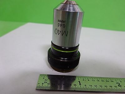 FOR PARTS MICROSCOPE PART OBJECTIVE OLYMPUS M40 [cracked] OPTICS AS IS B#Y6-E-10